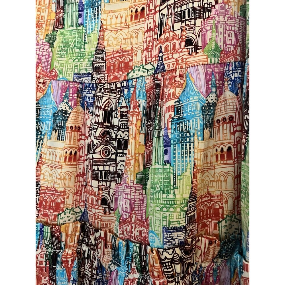 NWT Anthropologie Eva Franco Villa Tiered Midi Skirt Size 10 - Picture 4 of 9
